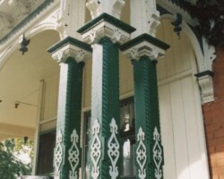 Columns on porch